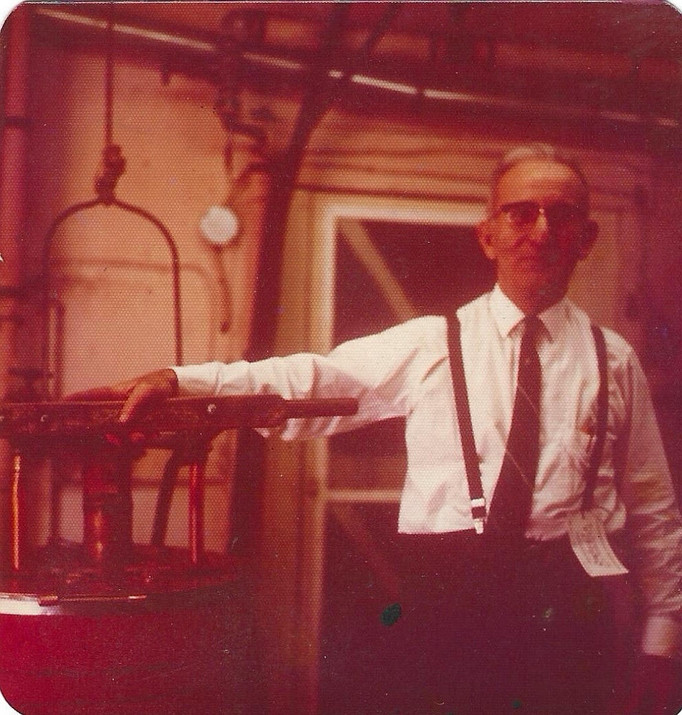 Stanley Bauman in cooking room